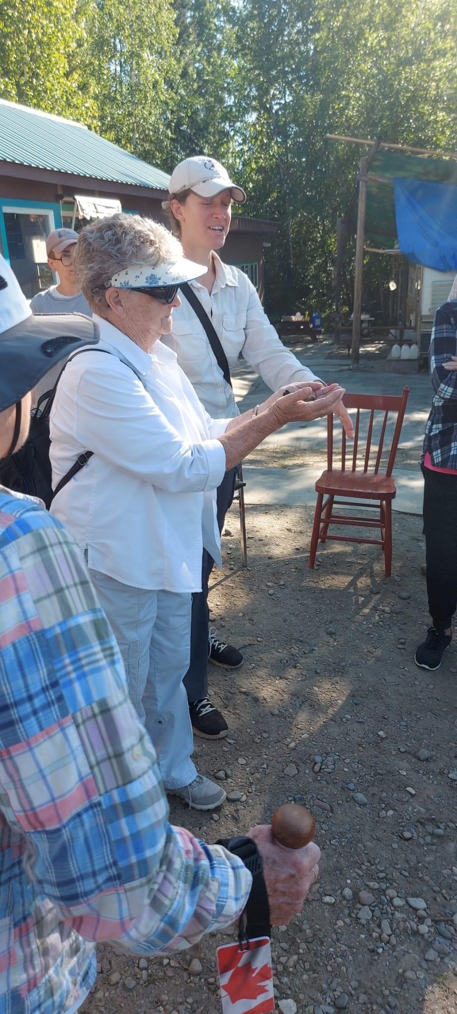 Members gathered together outdoors